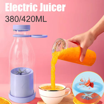 USB Electric Juicer Fruit Mixers Leakproof Fruit Smoothie Blender Lemon Orange Squeezer Portable Juice Bottle Fruit Juicer